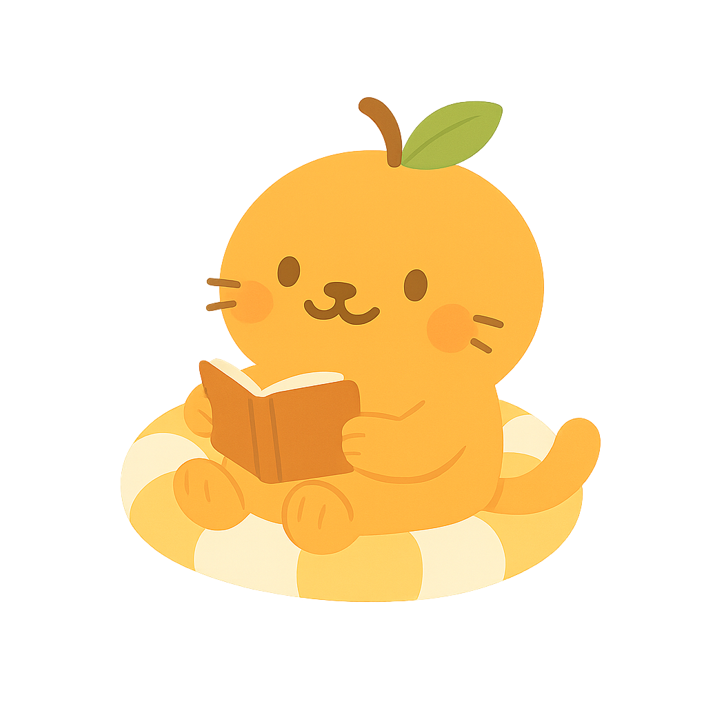 Apricot relaxing on pool float